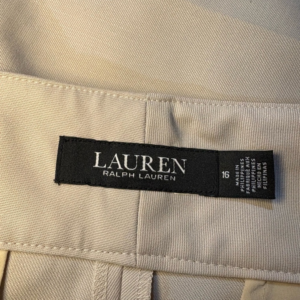 NWT‎ Lauren Ralph Lauren Women’s Pleated Wool Blend Classic Dress Pants - Picture 7 of 7